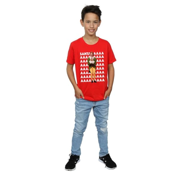Elf Buddy Santa Scream T-shirt för pojkar
