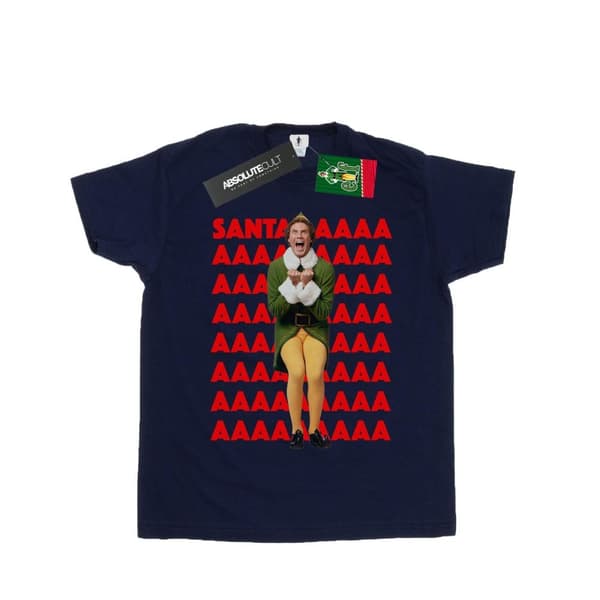 Elf Buddy Santa Scream T-shirt för pojkar