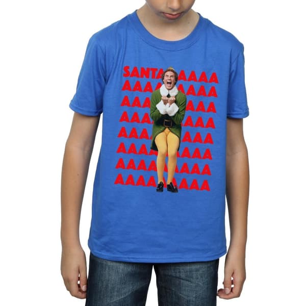 Elf Buddy Santa Scream T-shirt för pojkar