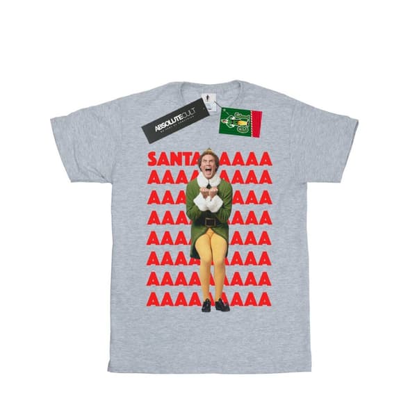 Elf Buddy Santa Scream T-shirt för pojkar