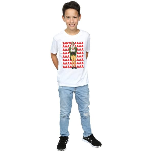 Elf Buddy Santa Scream T-shirt för pojkar