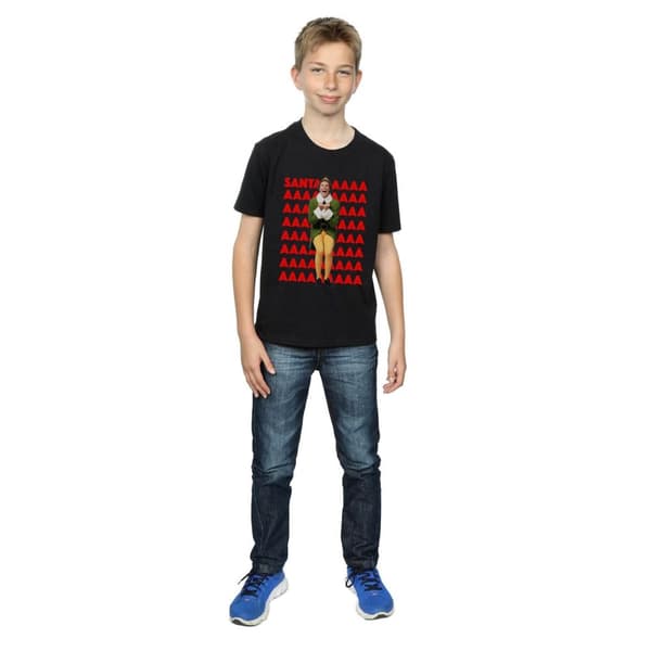 Elf Buddy Santa Scream T-shirt för pojkar