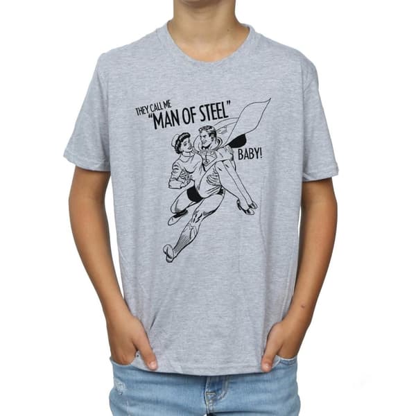 DC Comics Boys Superman Steel Baby T-Shirt