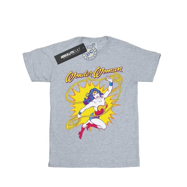 DC Comics Wonder Woman Leap T-shirt i bomull för flickor