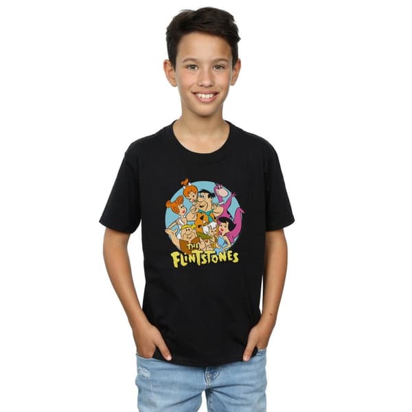 The Flintstones Boys Group Circle T-Shirt