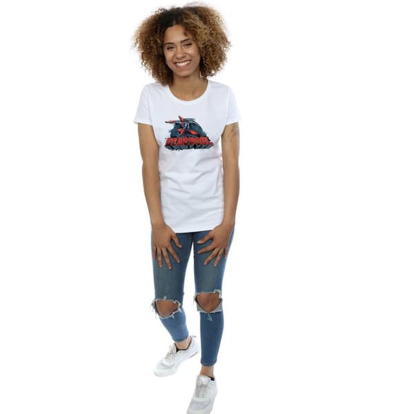 Marvel Womens/Ladies Deadpool Sword Logo Cotton T-Shirt