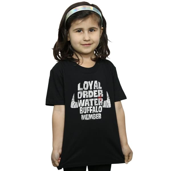 The Flintstones Girls Loyal Order Water Buffalo Member Cotton T-Shirt