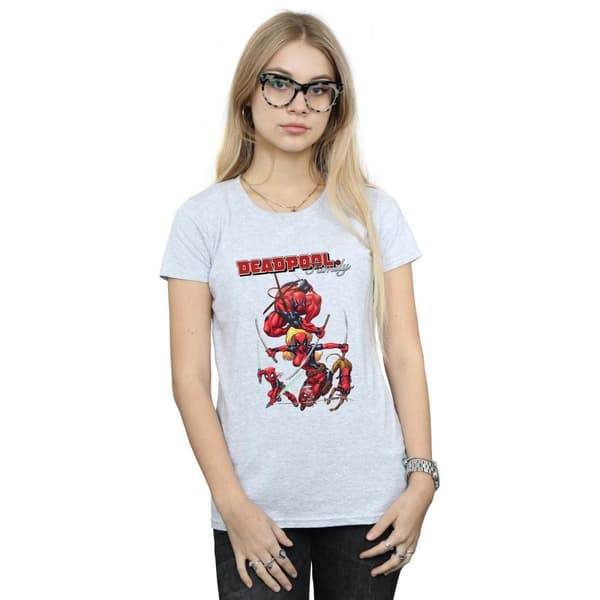Marvel Dam/Tjej - Deadpool Family - T-shirt i bomull
