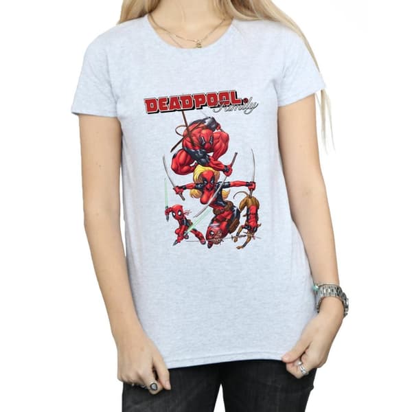 Marvel Dam/Tjej - Deadpool Family - T-shirt i bomull