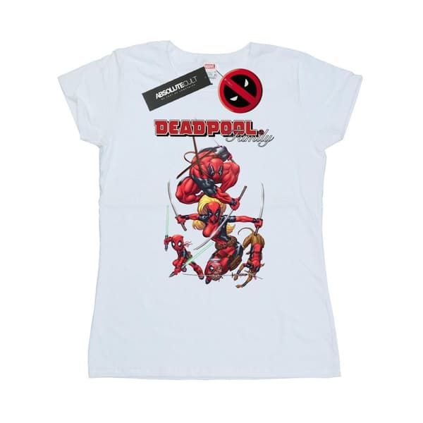 Marvel Dam/Tjej - Deadpool Family - T-shirt i bomull