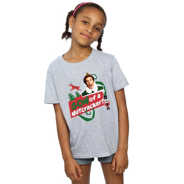 Elf T-shirt i bomull för flickor - Son Of A Nutcracker