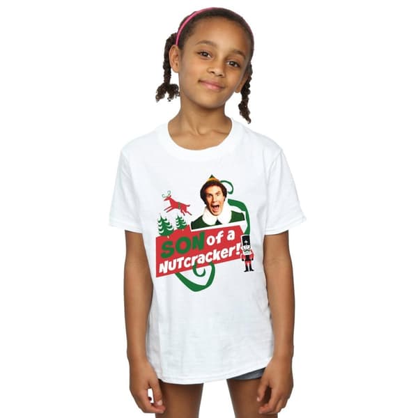 Elf T-shirt i bomull för flickor - Son Of A Nutcracker