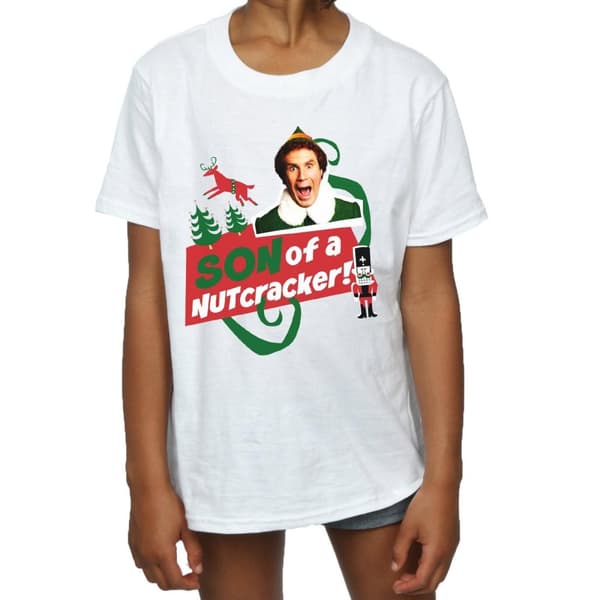 Elf T-shirt i bomull för flickor - Son Of A Nutcracker