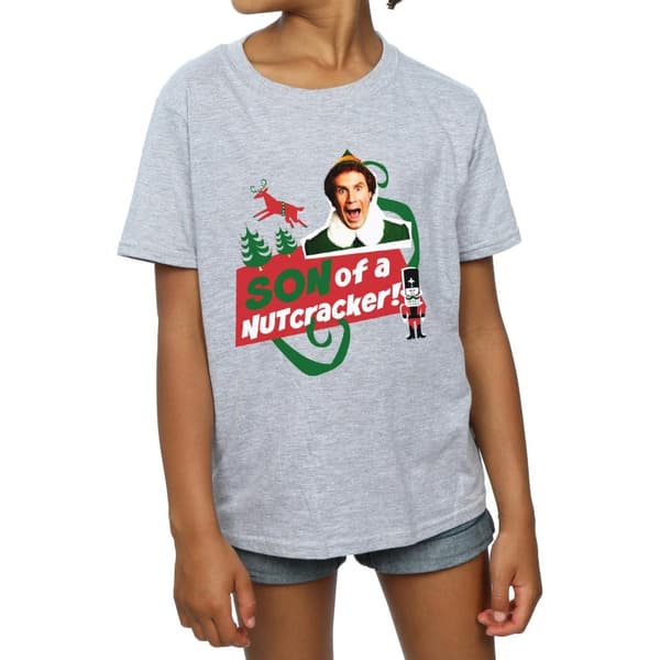 Elf T-shirt i bomull för flickor - Son Of A Nutcracker