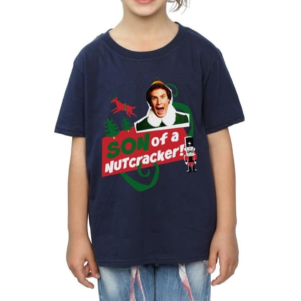Elf Girls Son Of A Nutcracker Cotton T-Shirt