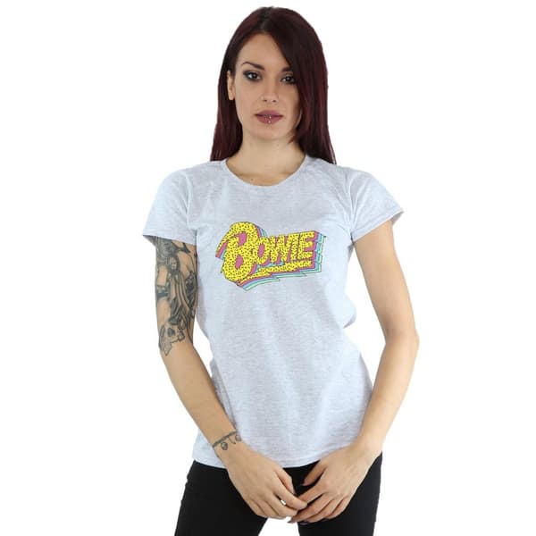 David Bowie Womens/Ladies Moonlight 90s Logo Cotton T-Shirt