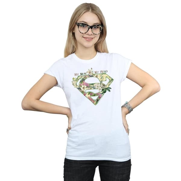 DC Comics Womens/Ladies Supergirl My Mum My Hero Cotton T-Shirt
