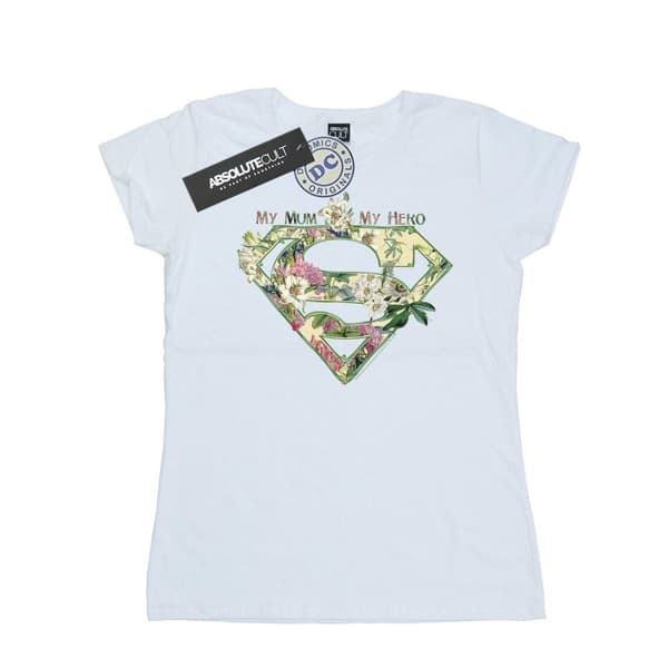 DC Comics Womens/Ladies Supergirl My Mum My Hero Cotton T-Shirt