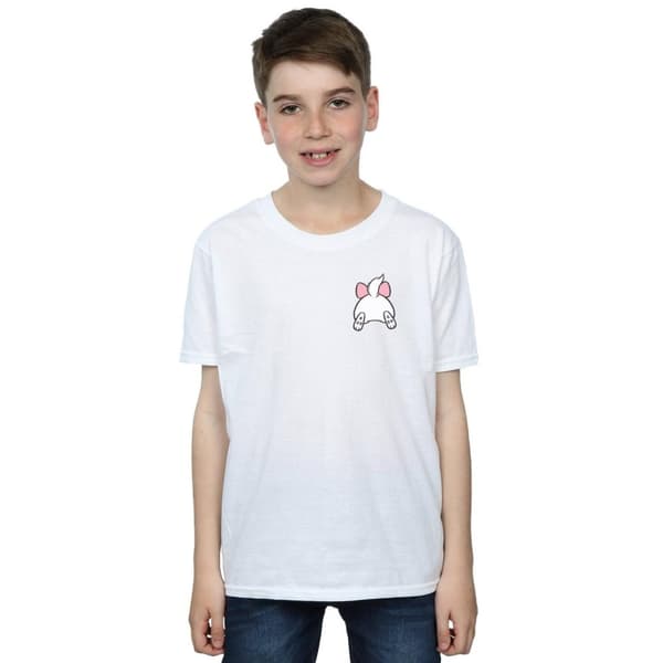 Disney Aristocats Marie Backside - T-shirt med brösttryck för pojkar