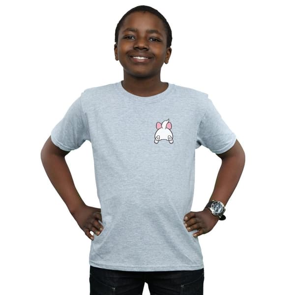 Disney Aristocats Marie Backside - T-shirt med brösttryck för pojkar