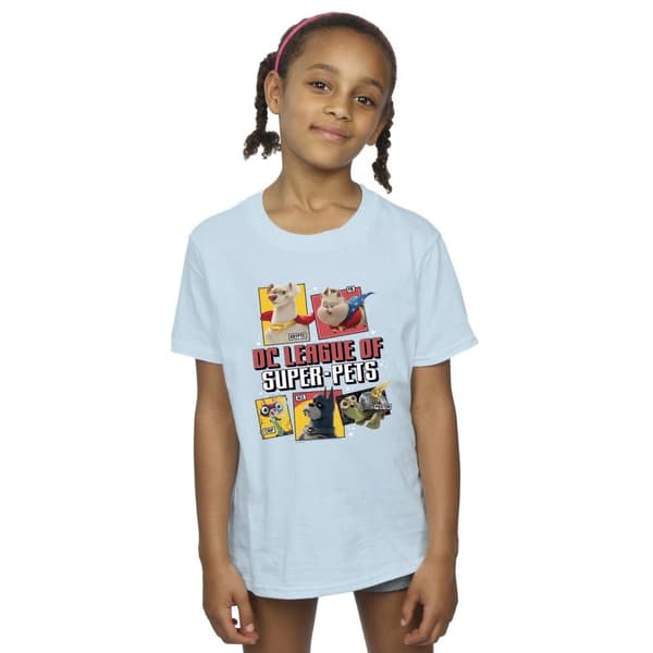 DC Comics Girls DC League Of Super-Pets Profile Cotton T-Shirt