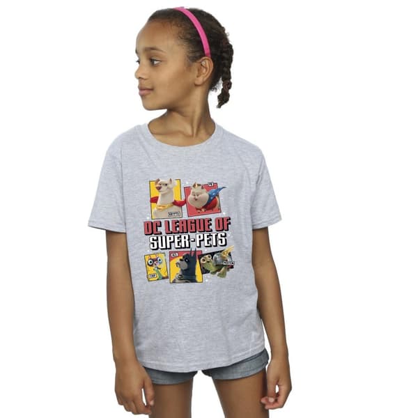 DC Comics Girls DC League Of Super-Pets Profile Cotton T-Shirt