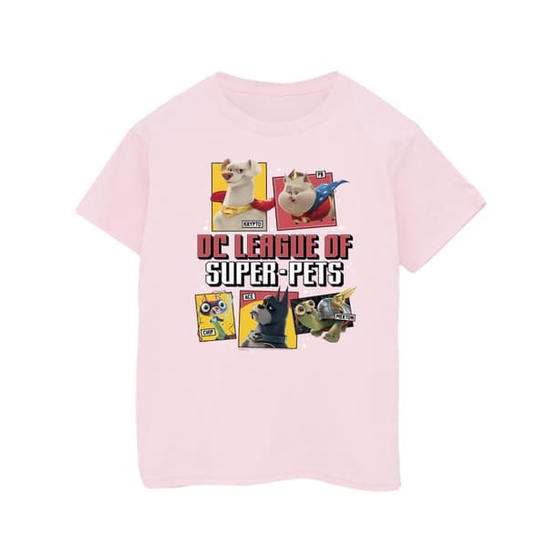 DC Comics Girls DC League Of Super-Pets Profile Cotton T-Shirt