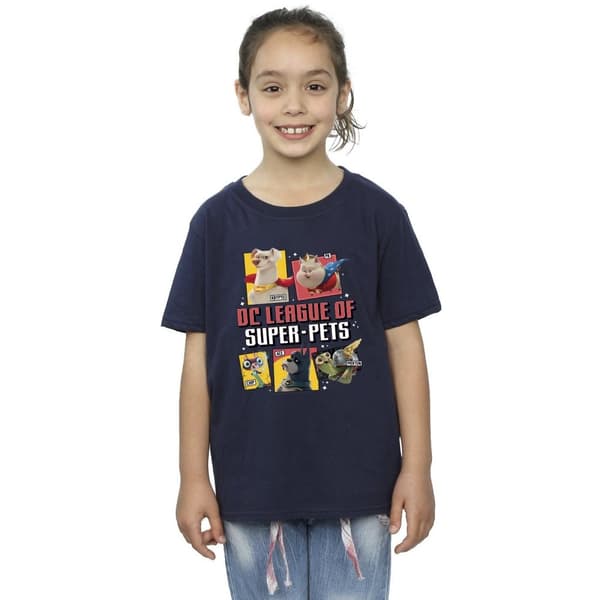 DC Comics Girls DC League Of Super-Pets Profile Cotton T-Shirt