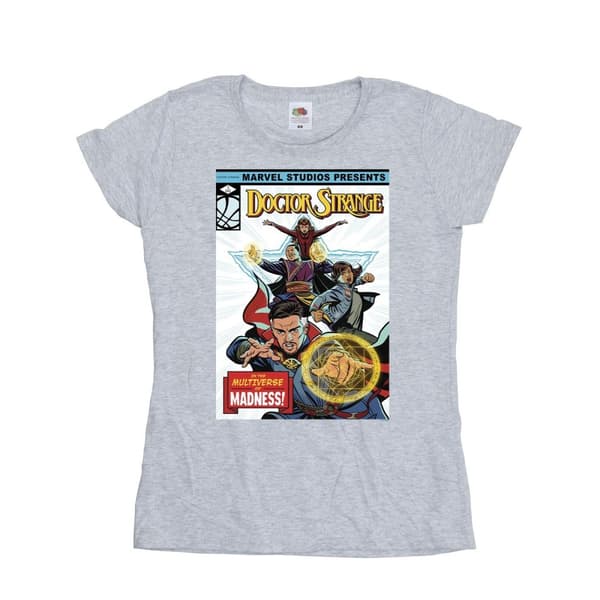 Marvel Bomulls-T-shirt för kvinnor/damer Doctor Strange - Comic Cover
