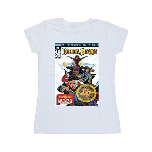 Marvel Bomulls-T-shirt för kvinnor/damer Doctor Strange - Comic Cover