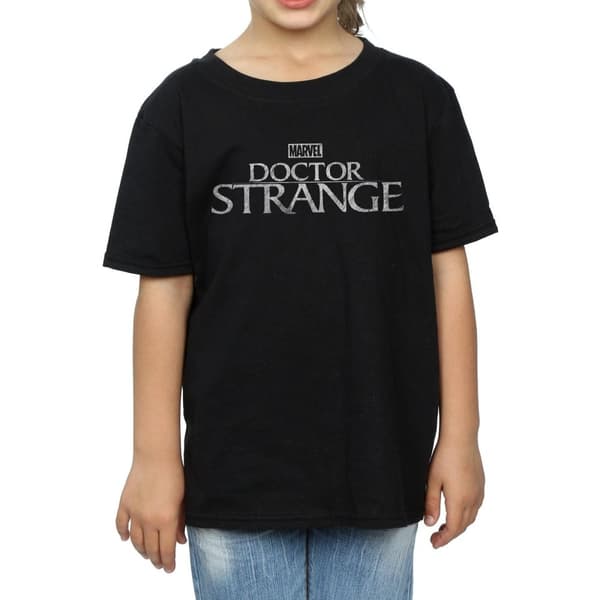 Marvel T-shirt i bomull med Doctor Strange-logga för flickor