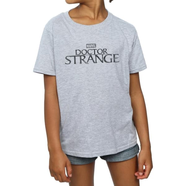 Marvel T-shirt i bomull med Doctor Strange-logga för flickor