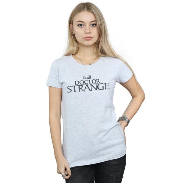 Marvel Dam/Tjej - Doctor Strange - T-shirt i bomull med logotyp