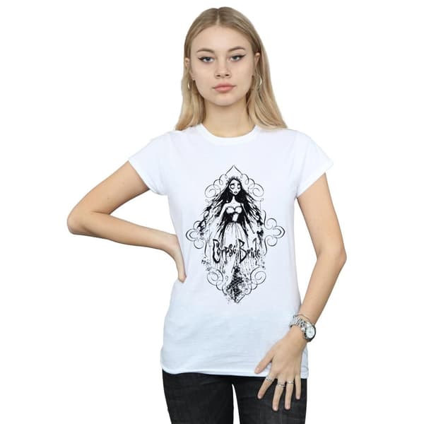 Corpse Bride Womens/Ladies Sketched Bride Cotton T-Shirt