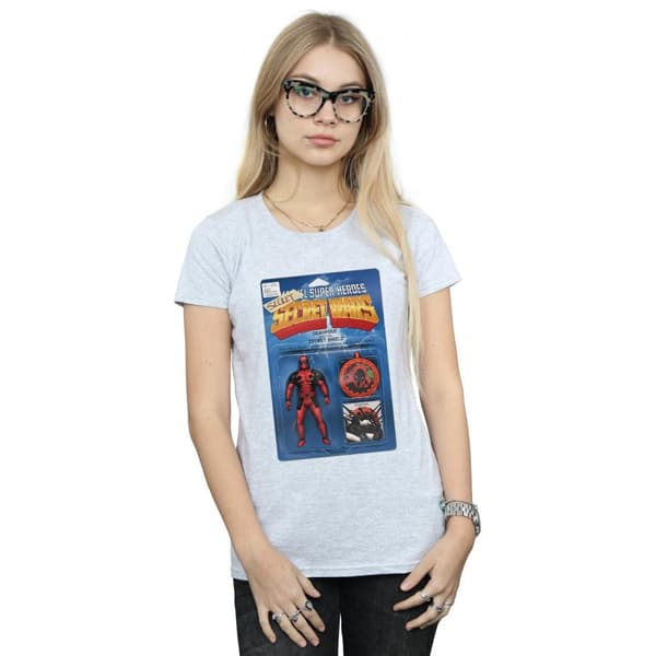 Marvel Dam/Tjej - Deadpool Secret Wars Action Figure - Bomulls-T-shirt