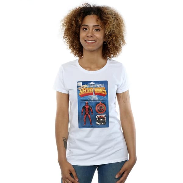 Marvel Dam/Tjej - Deadpool Secret Wars Action Figure - Bomulls-T-shirt