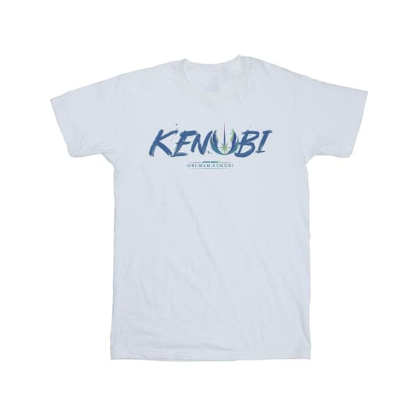 Star Wars: Obi-Wan Kenobi T-shirt i bomull med målad framsida för flickor
