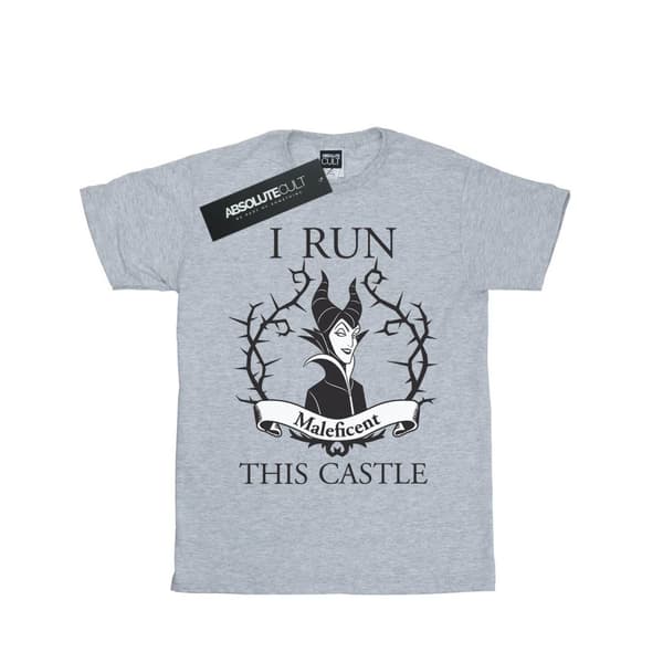 Disney Pojkar Maleficent I Run This Castle T-shirt Sports Grey 12-13 Years