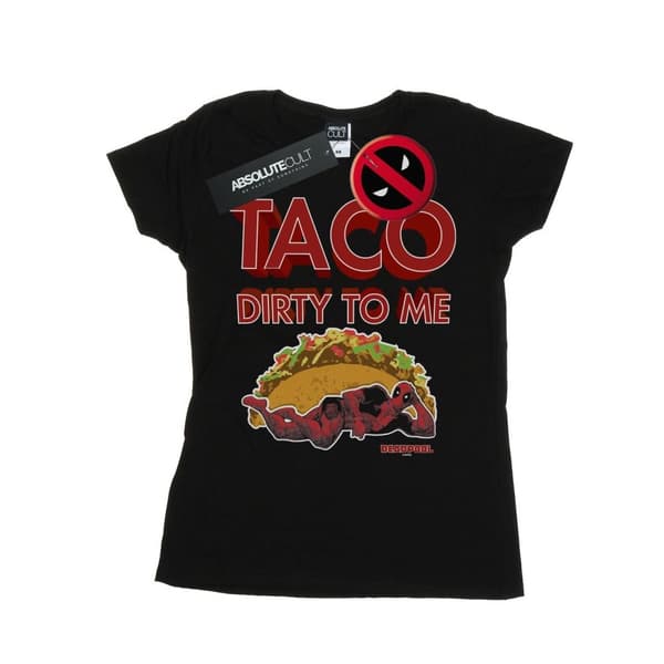 Marvel Dam/Tjej Deadpool Taco Dirty To Me - T-shirt i bomull