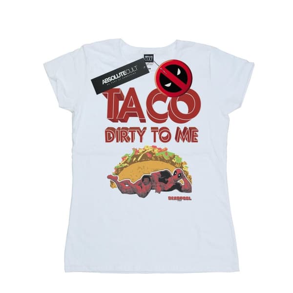 Marvel Dam/Tjej Deadpool Taco Dirty To Me - T-shirt i bomull