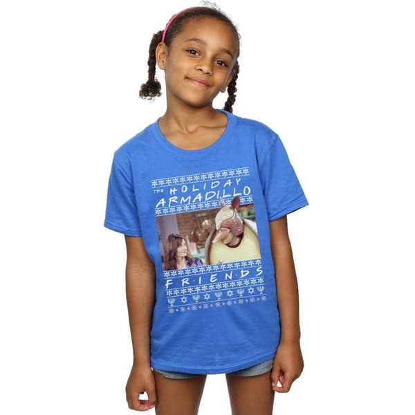 Friends Fair Isle Holiday Armadillo T-shirt i bomull för flickor
