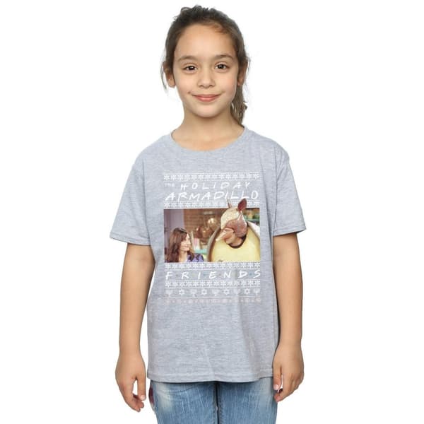 Friends Fair Isle Holiday Armadillo T-shirt i bomull för flickor