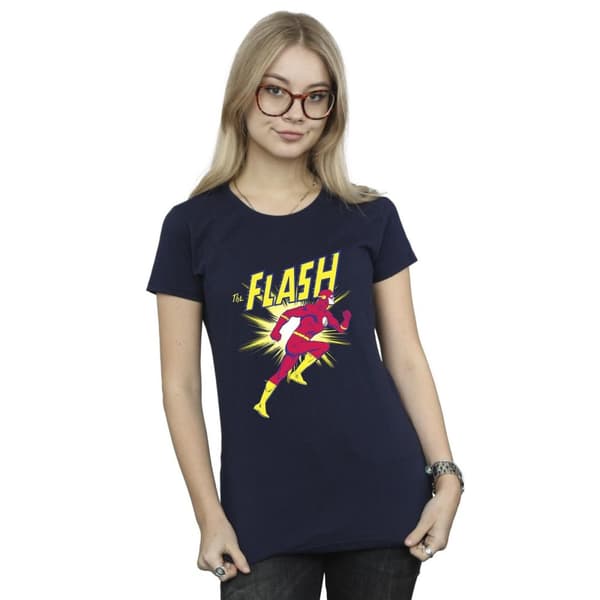 DC Comics Dam/Tjej - The Flash - T-shirt i bomull för löpning