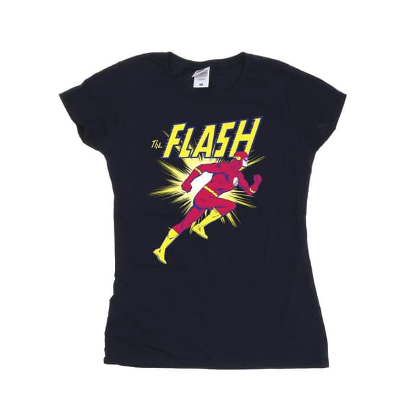 DC Comics Dam/Tjej - The Flash - T-shirt i bomull för löpning