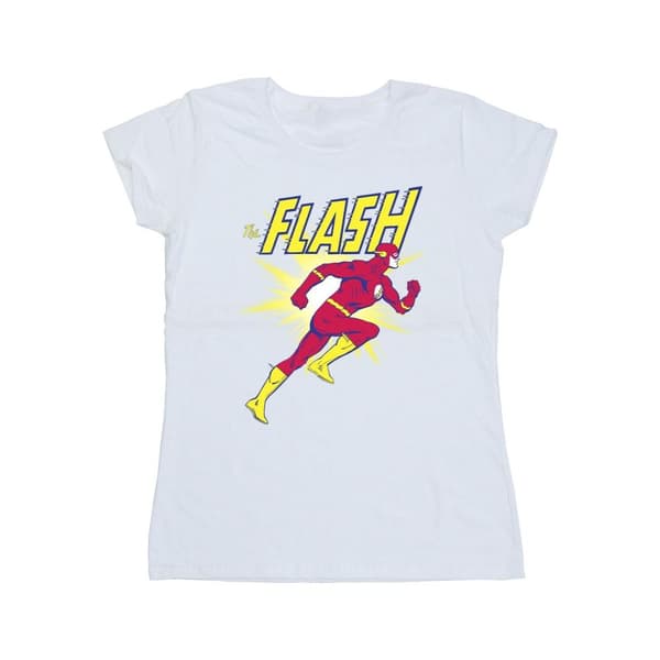 DC Comics Womens/Ladies The Flash Running Cotton T-Shirt
