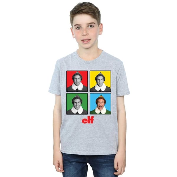 Elf T-shirt med fyra ansikten för pojkar