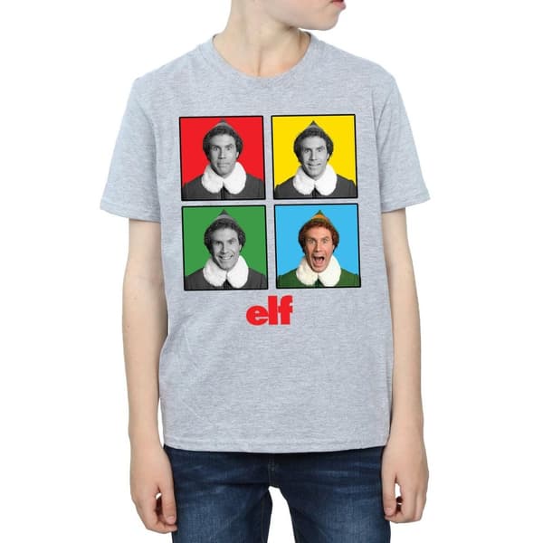 Elf T-shirt med fyra ansikten för pojkar
