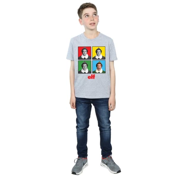 Elf T-shirt med fyra ansikten för pojkar