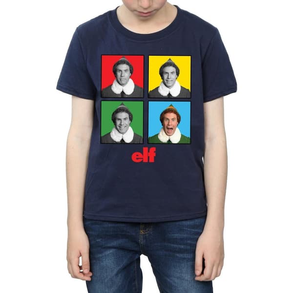 Elf T-shirt med fyra ansikten för pojkar