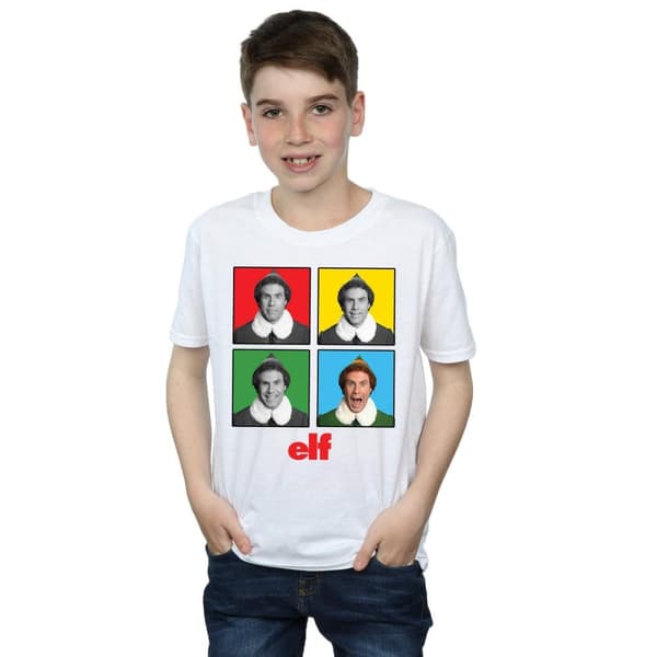 Elf T-shirt med fyra ansikten för pojkar